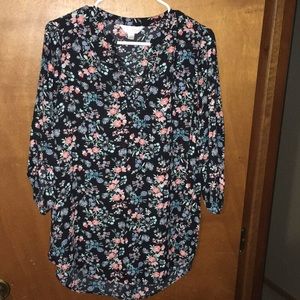 Floral long sleeve top